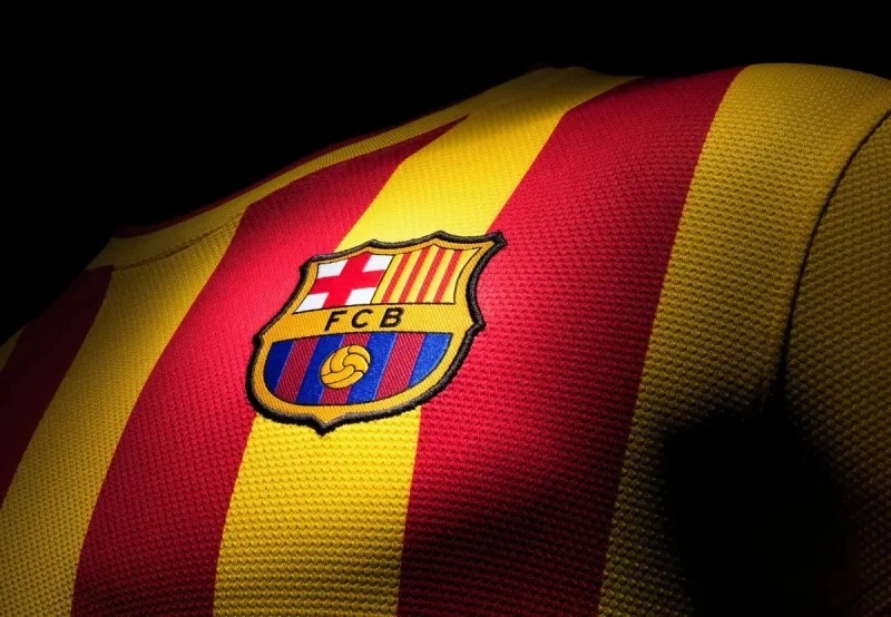 Barcelona Retro Jersey Away Soccer Shirt 2013-14 - Image 3