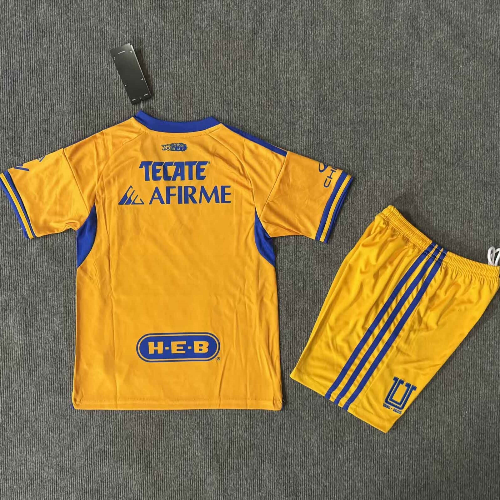 Tigres UANL Soccer Jersey Home Kids Kit Jersey+Shorts 2025/26 - Image 2