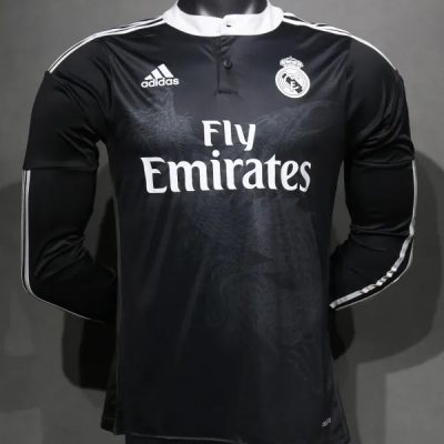 Real Madrid Retro Jersey Third Away Long Sleeve Soccer Shirt 2014/15