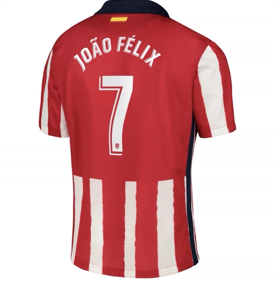 Atletico Madrid Retro Soccer Jersey Home Shirt 2020/21 - Image 3