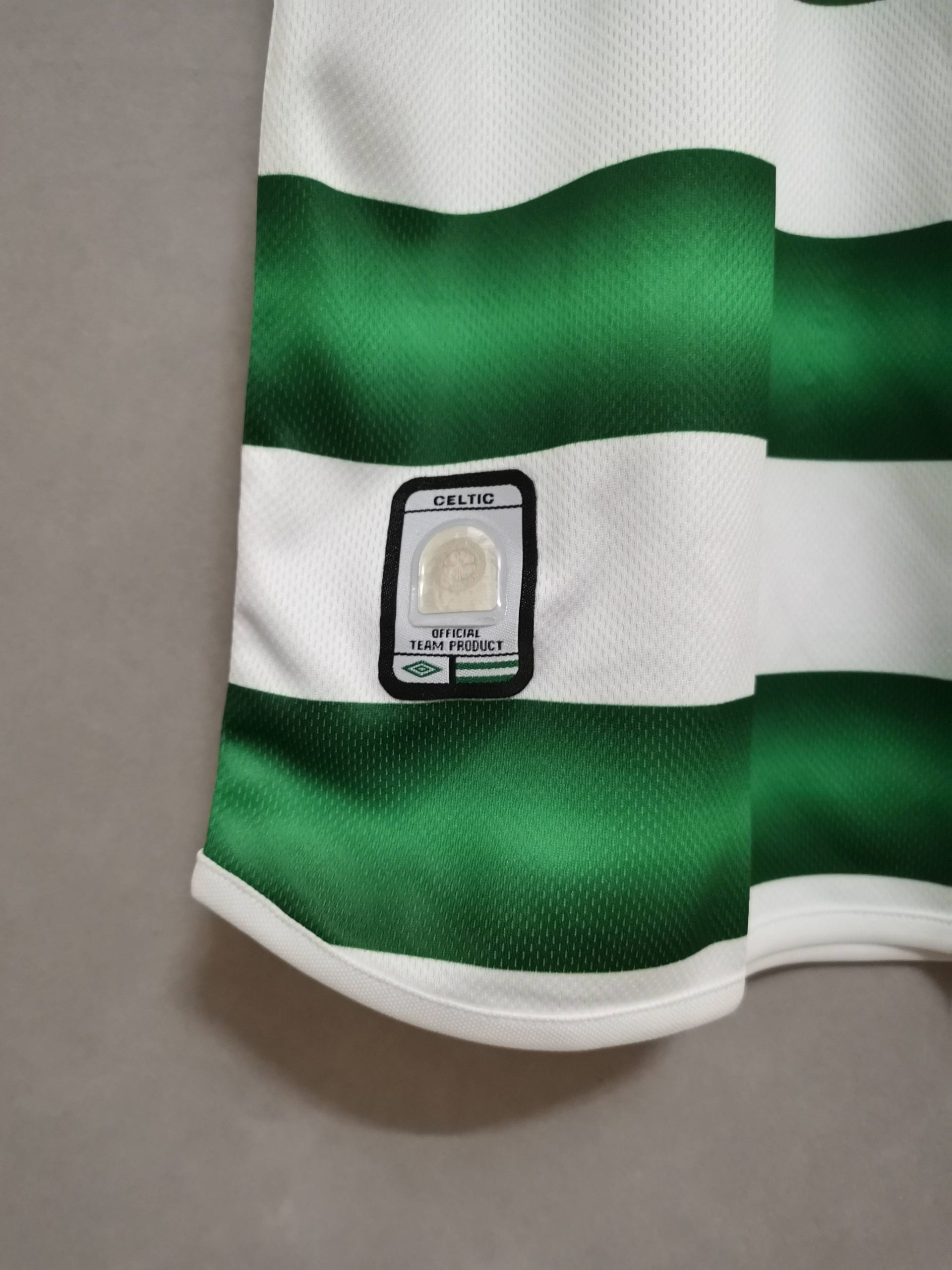 Celtic Retro Soccer Jersey Home Custom Shirt 2003/04 - Image 4