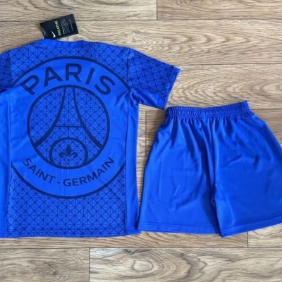 Alternative view of PSG Soccer Jersey Pre-Match Kids Kit Jersey+Shorts 2025/26