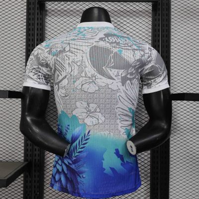 Alternative view of Brazil Soccer Jersey Blue Parrot Special Edition Shirt 2025