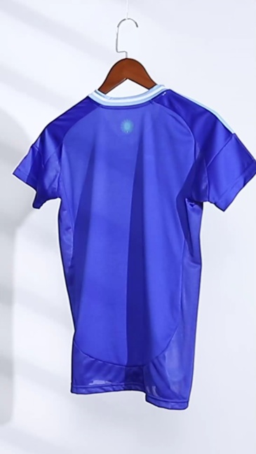 Argentina Soccer Jersey Away Women's Custom Shirt 2024 - Image 3