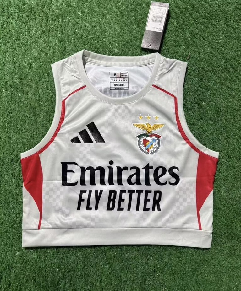 Benfica Soccer Jersey Away Women's Vest 2025/26