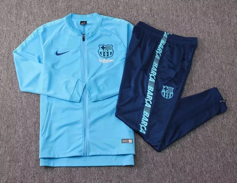 Barcelona Training Kit (Jacket+Pants) Light Blue 2025/26 - Image 3
