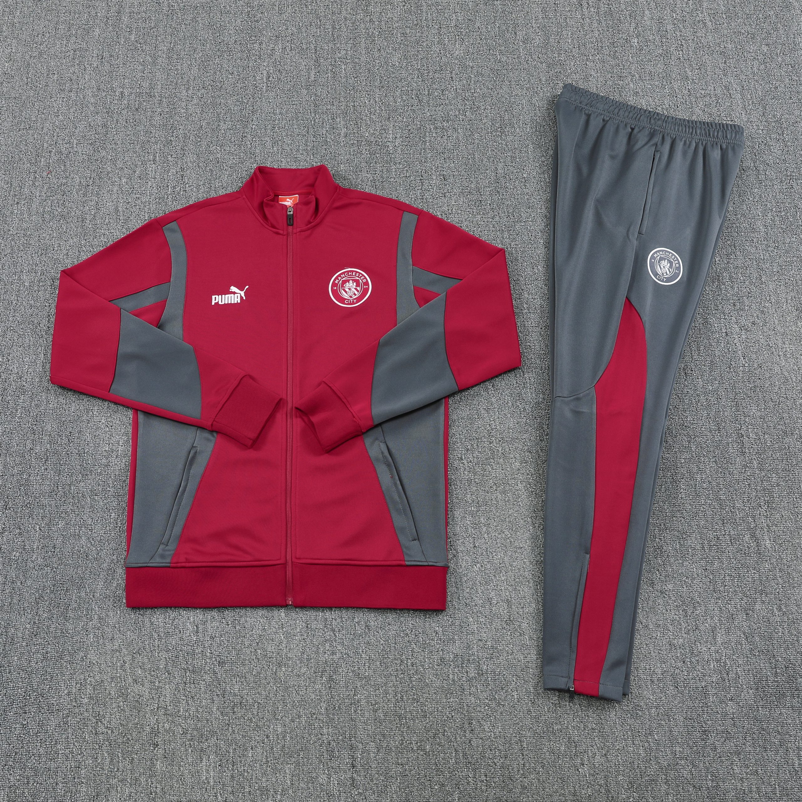 Manchester City Training Kit (Jacket+Pants) Red 2025/26 - Image 4