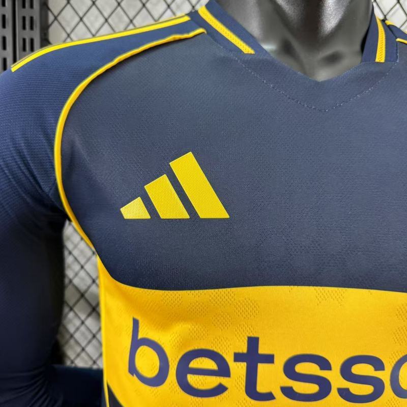 Boca Juniors Soccer Jersey Home Long Sleeve Shirt 2025/26 - Image 4