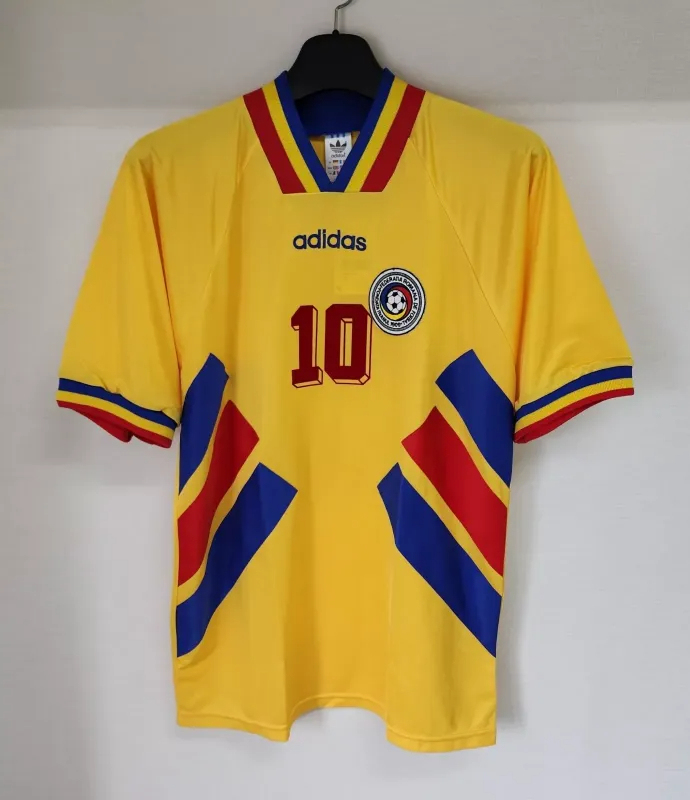 Romania Soccer Jersey Home Retro Jersey 1994 - Image 3