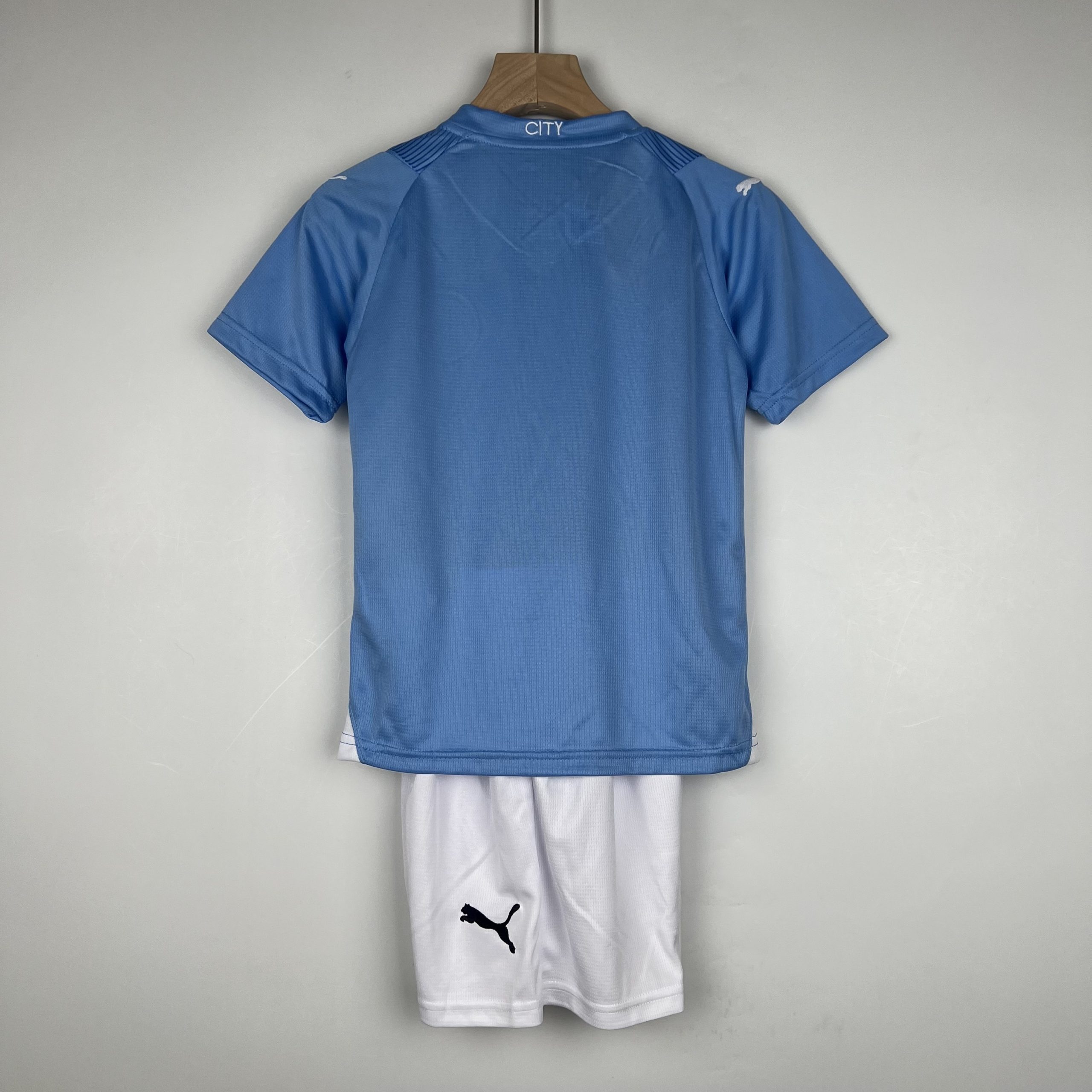 Manchester City Football Jersey Home Kids Kit Jersey+Shorts 2023/24 - Image 2