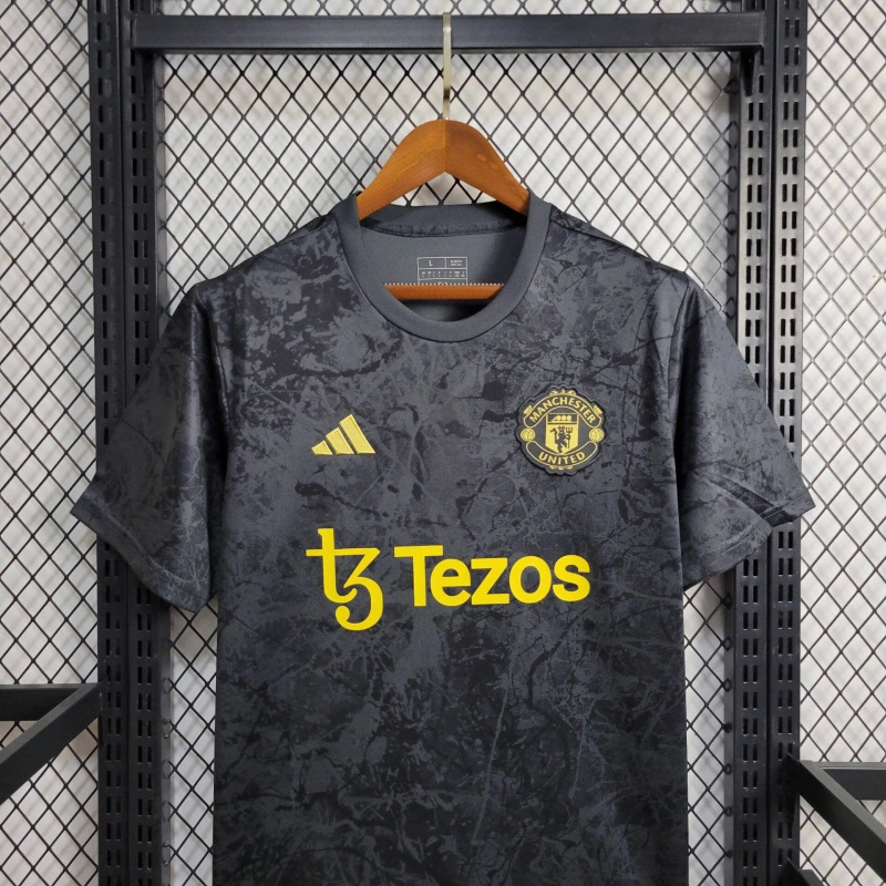 Manchester United x Stone Roses Icon Pre-Match Football Jersey Shirt 2024/25 - Image 4