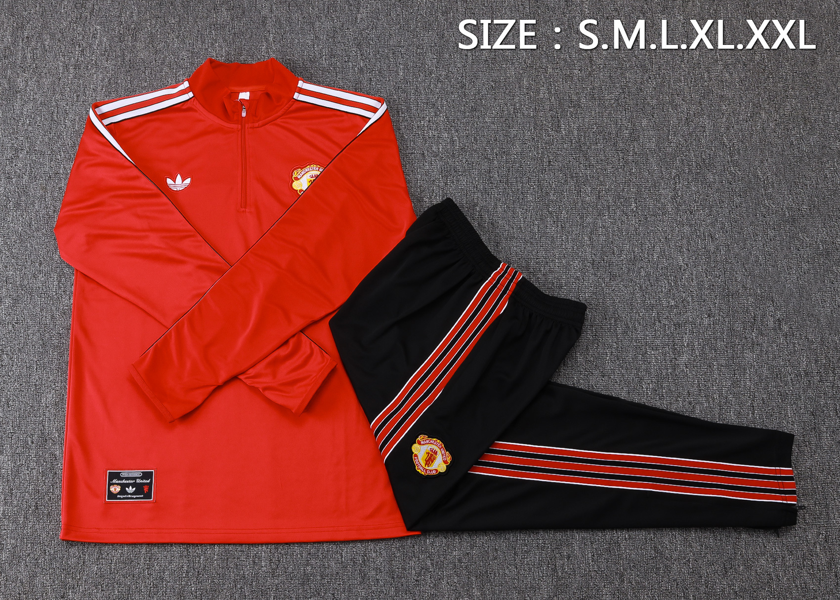 Manchester United Training Kit (Sweatshirt+Pants) Red 2025/26 - Image 4