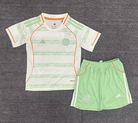 Celtic Soccer Jersey Third Away Kids Kit Jersey+Shorts 2025/26