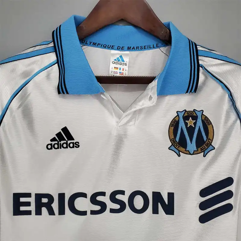 Marseille Retro Soccer Jersey Home Custom Shirt 1998-99 - Image 4