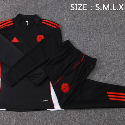 Alternative view of Bayern Munich Training Kit (Sweatshirt+Pants) Black 2025/26
