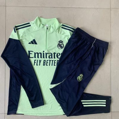 Alternative view of Kids Real Madrid Training Kit (Sweatshirt+Pants) Light Green 2025/26