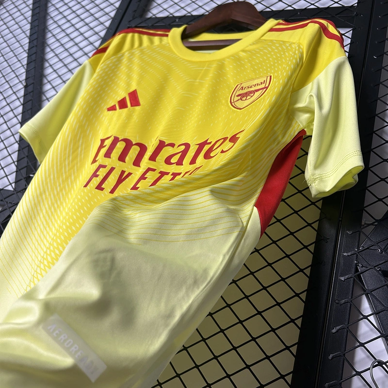 Arsenal Soccer Jersey Goalkeeper Yellow Custom Shirt 2025/26 - Image 6
