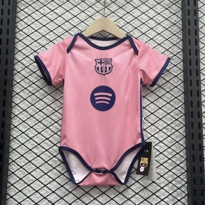 Barcelona Soccer Jersey Pink Baby Uniform 2025/26