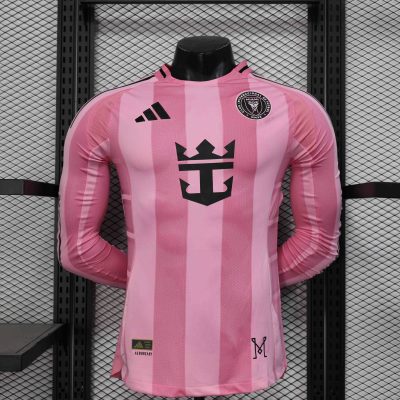 Inter Miami Soccer Jersey Home Long Sleeve Shirt 2025