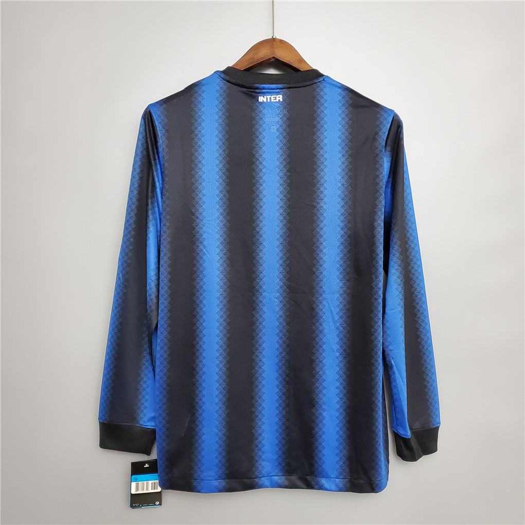 Inter Milan Jersey Custom Home Retro Soccer Jersey Long Sleeve 2010/11 - Image 2