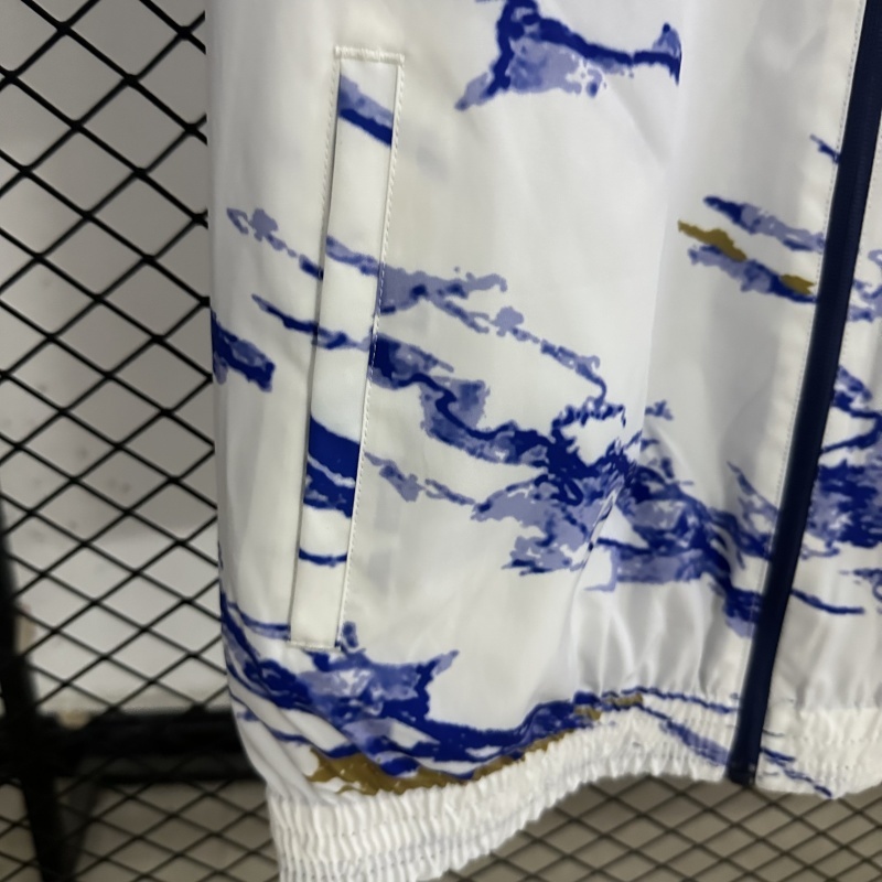 Italy Reversible Double-Sides Windbreaker Jacket Blue&White 2025 - Image 6