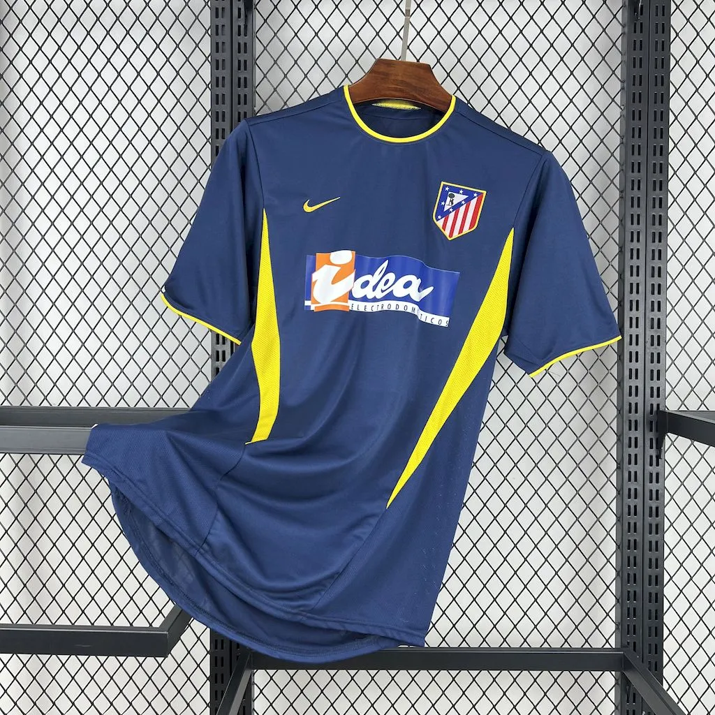 Atletico Madrid Retro Soccer Jersey Away Shirt 2002-03