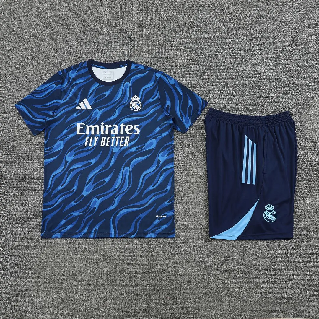 Real Madrid Training Jersey Kit Blue 2025/26 - Image 3