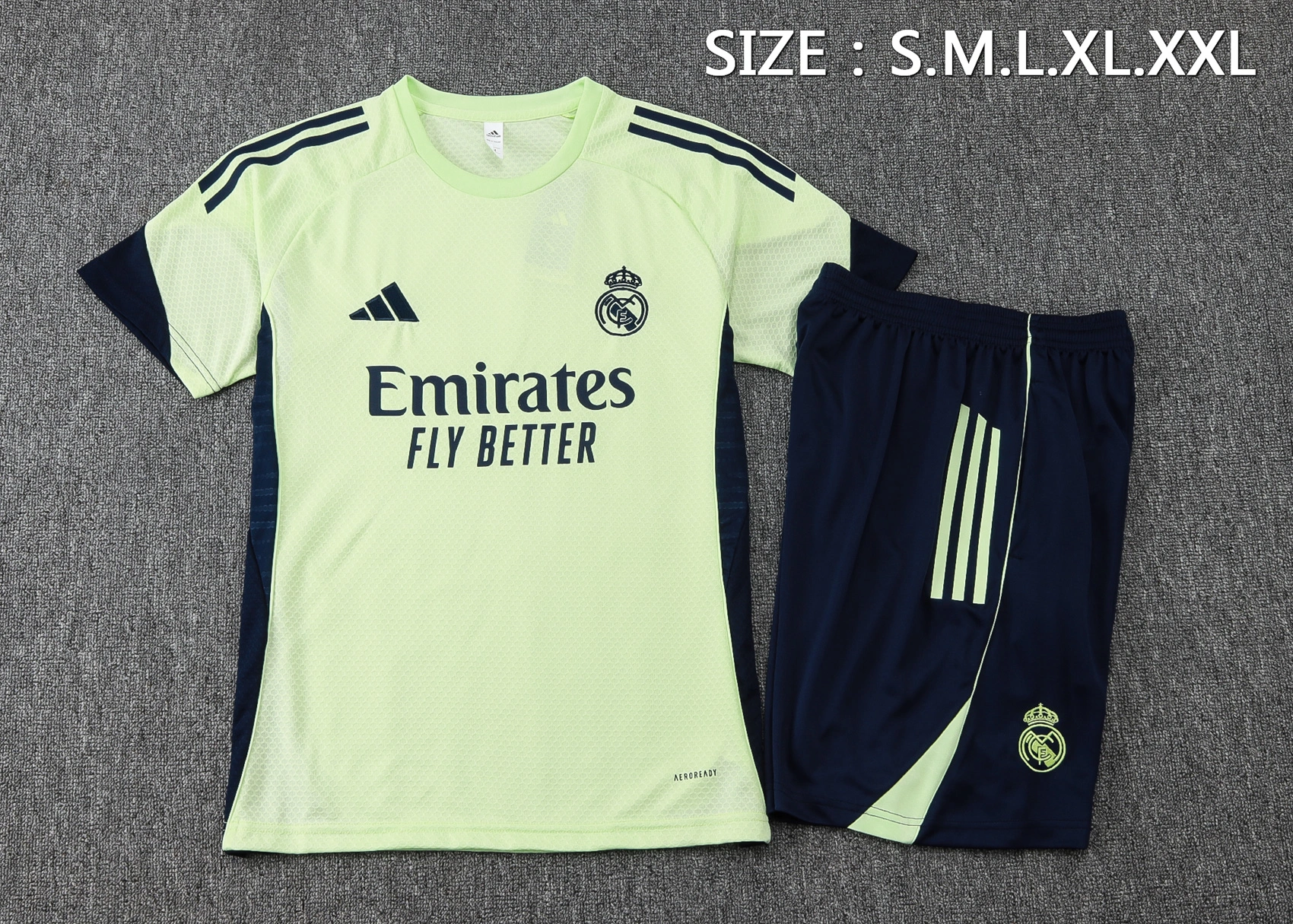 Real Madrid Training Jersey Kit Green 2025/26 - Image 2