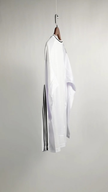 Real Madrid Soccer Jersey Home Custom Long Sleeve Shirt 2024/25 - Image 3