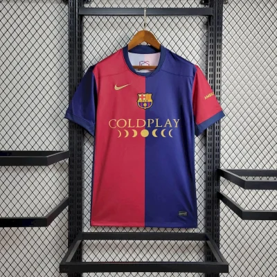 Barcelona Home Soccer Jersey x Coldplay Shirt 2024/25