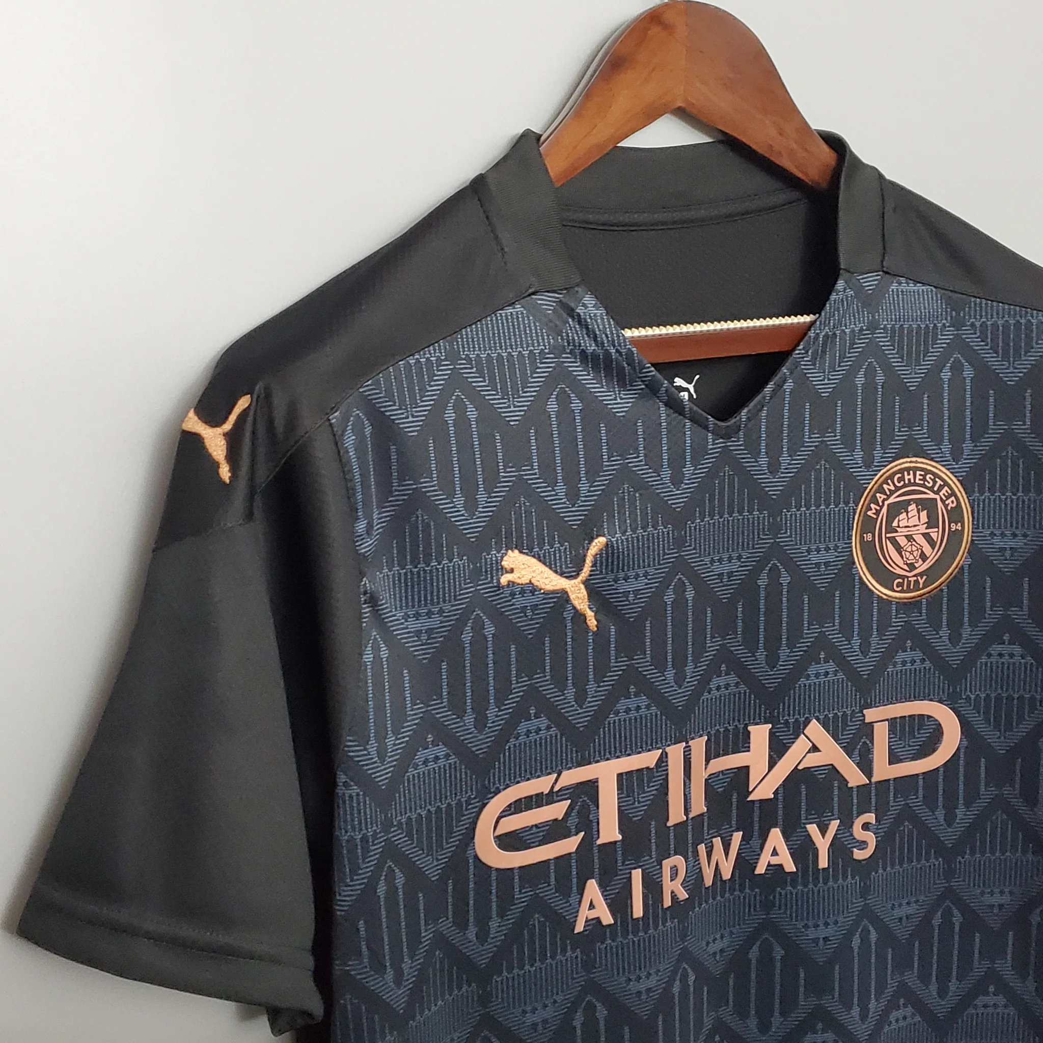 Manchester City Retro Football Jersey Third Away Shirt 2020/21 - Image 3
