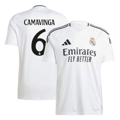 CAMAVINGA #6 Real Madrid Soccer Jersey Home Custom Shirt 2024/25