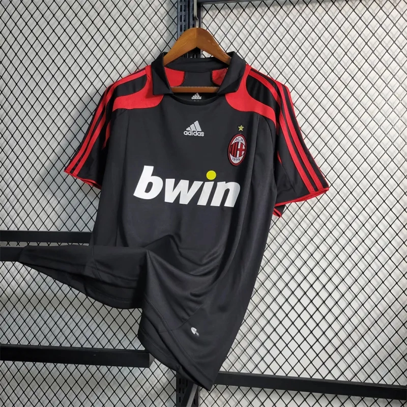 AC Milan Retro Soccer Jersey Third Away Custom Shirt 2007/08 - Image 4