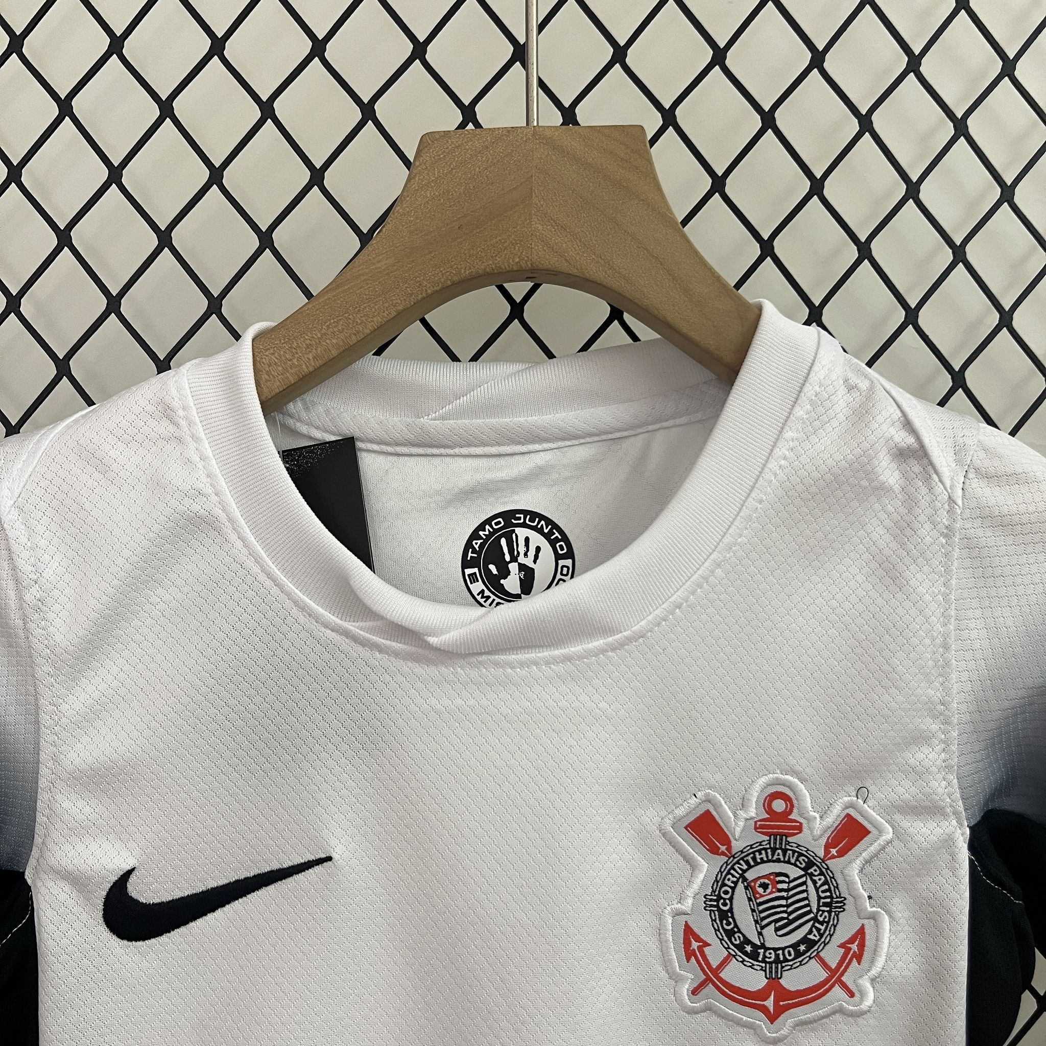 Corinthians Soccer Jersey Home Kids Kit Jersey+Shorts 2024 - Image 3