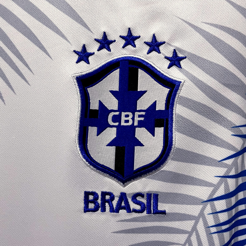 Brazil Soccer Jersey White Special Edition Custom Shirt 2025 - Image 3