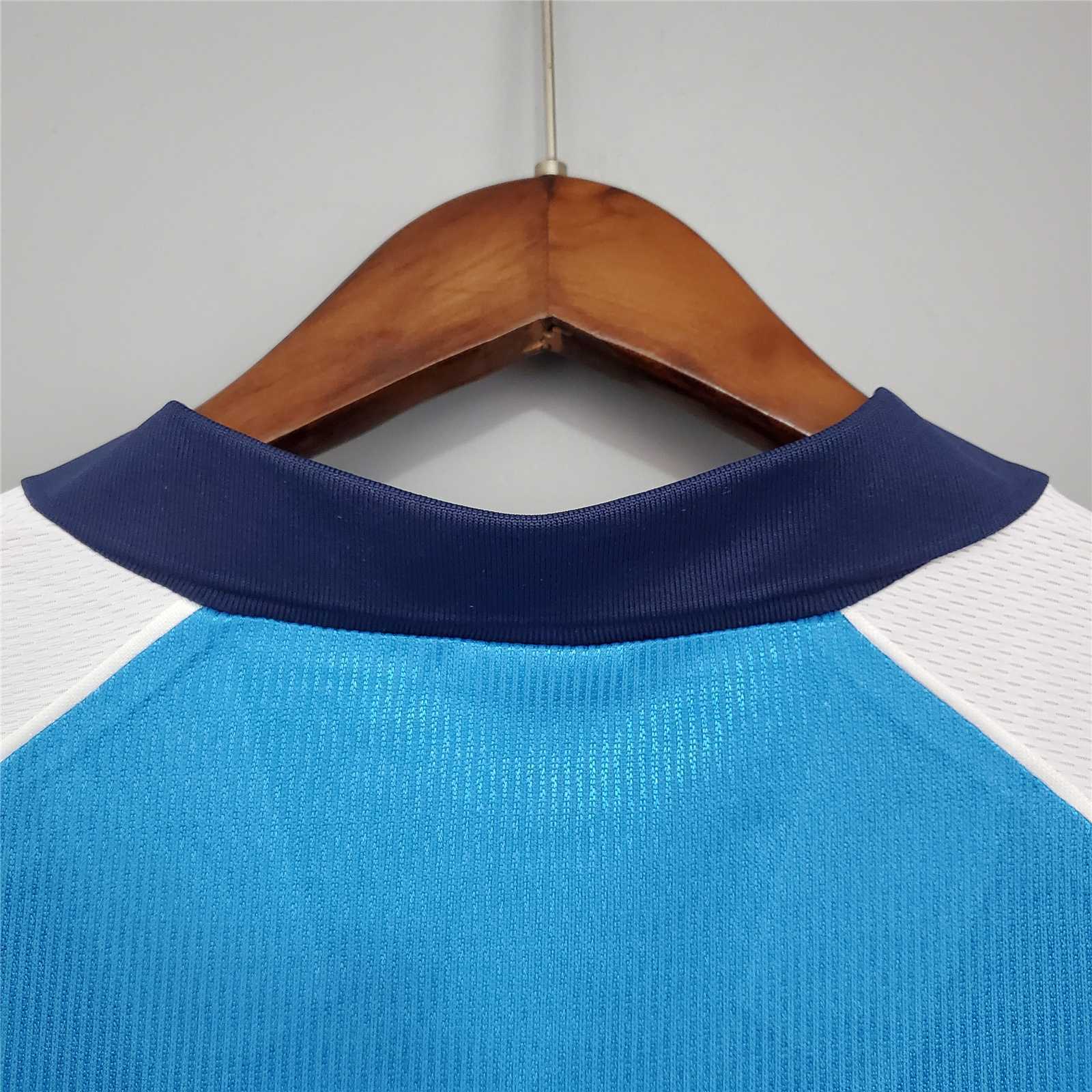 Manchester City Retro Home Football Jersey Shirt 1999/01 - Image 4