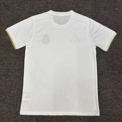 Alternative view of Real Madrid Soccer Jersey White & Golden Special Edition Custom Shirt 2025/26