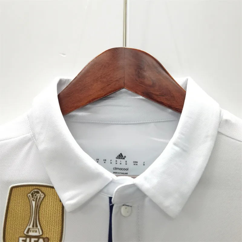 Ronaldo #7 Real Madrid Retro Jersey Home Soccer Shirt 2016/17 - Image 6