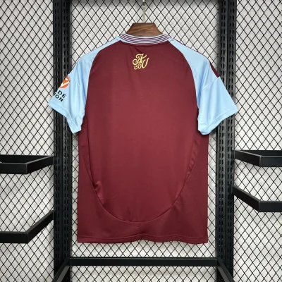 Alternative view of Aston Villa Football Jersey Home Custom Shirt 2024/25