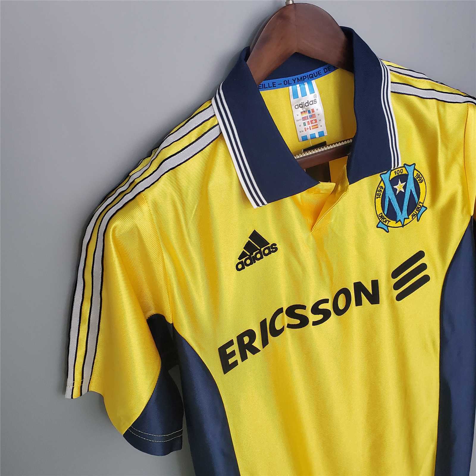Marseille Retro Soccer Jersey Away Custom Shirt 1998-99 - Image 5