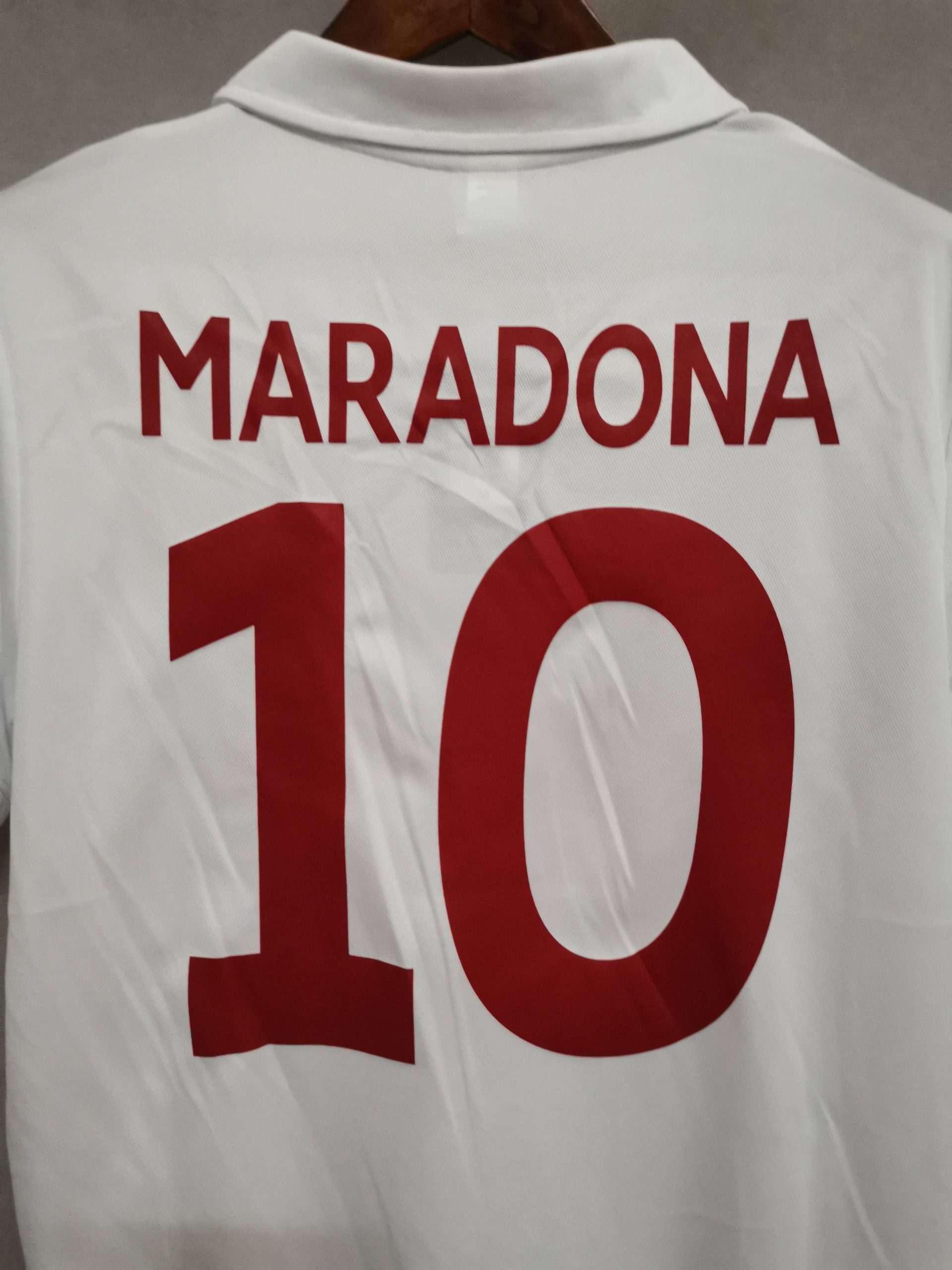 Maradona #10 Napoli Retro Soccer Jersey Away Shirt 1987-88 - Image 6
