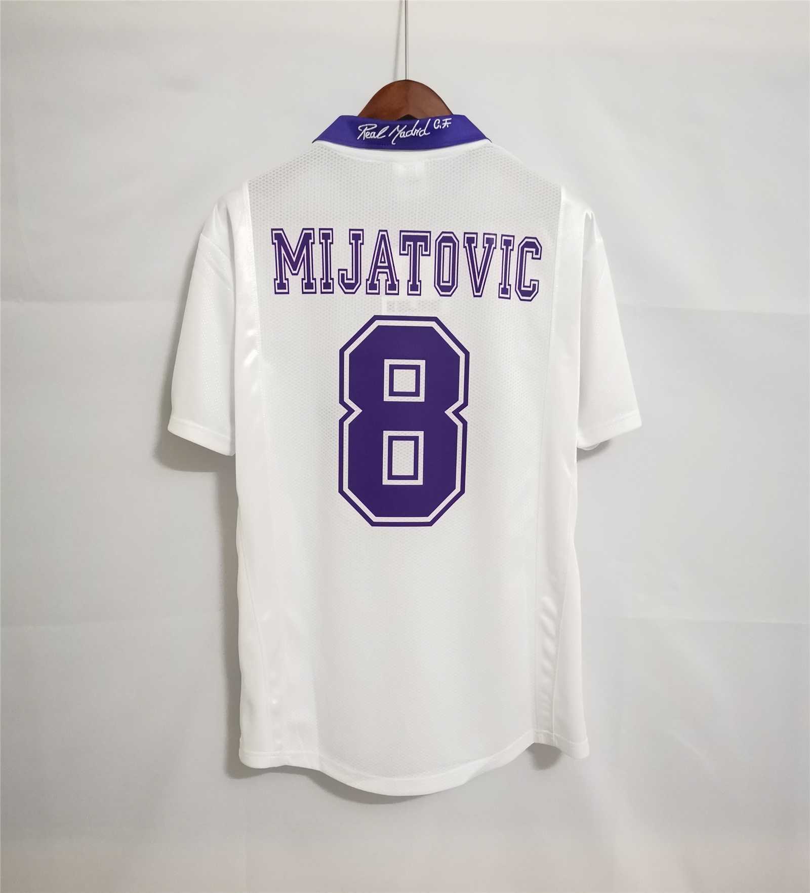 Real Madrid Retro Jersey Home Custom Soccer Shirt 1997-98 - Image 2