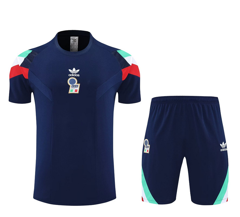 Italy Training Jersey Kit Navy 2025