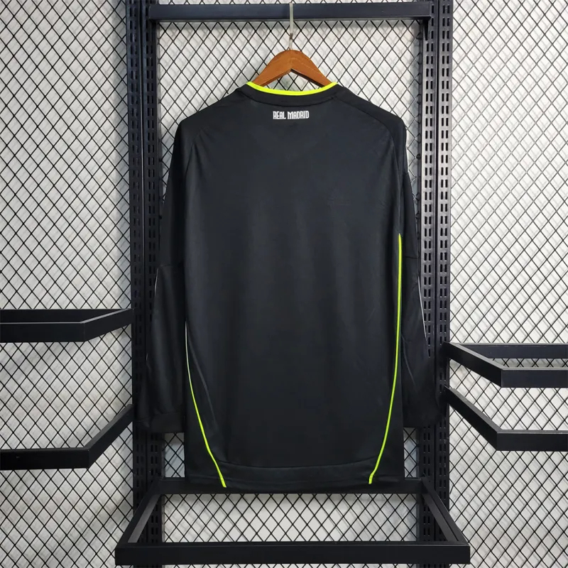 Real Madrid Retro Jersey Away Long Sleeve Soccer Custom Shirt 2010/11 - Image 2