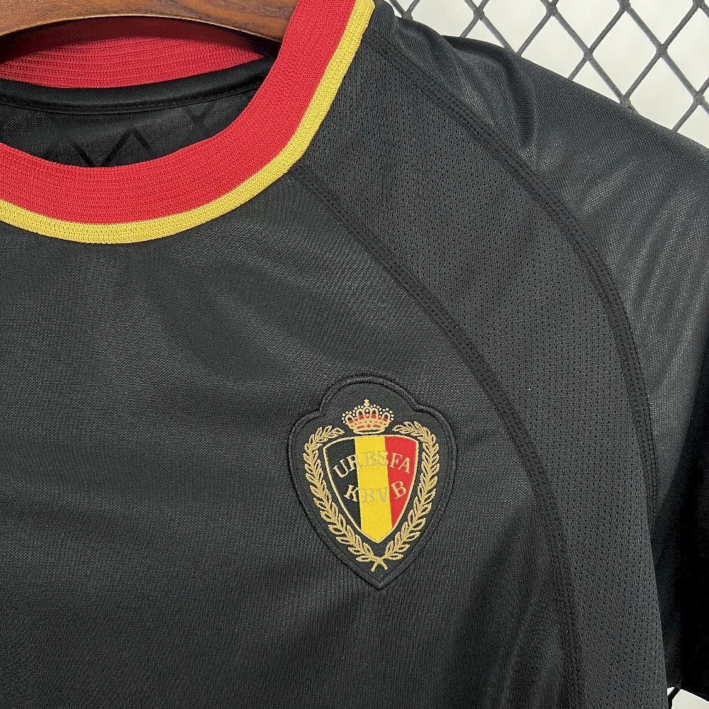 Belgium Retro Soccer Jersey Away Custom Shirt 2000 - Image 4