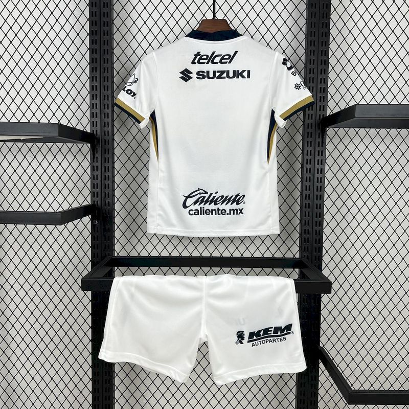 Pumas UNAM Soccer Jersey Home Kids Kit Jersey+Shorts 2025-26 - Image 2