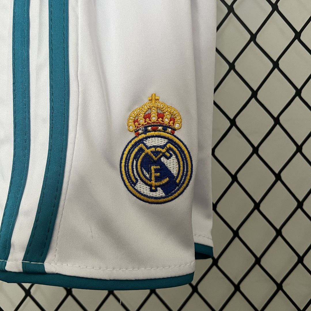 Real Madrid Retro Jersey Home Kids Kit Jersey+Shorts 2017/18 - Image 6