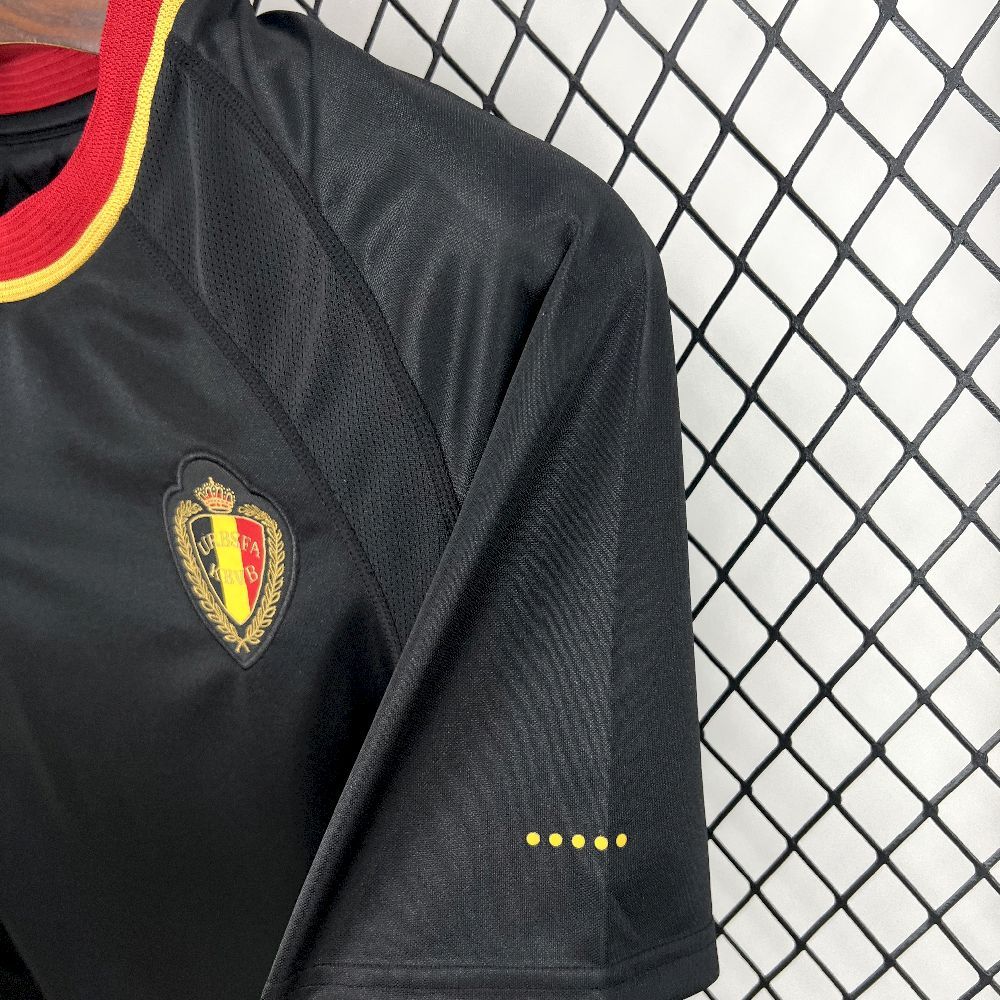 Belgium Retro Soccer Jersey Away Custom Shirt 2000 - Image 3