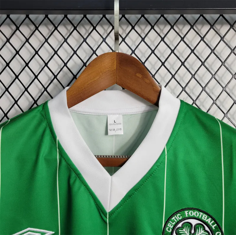 Celtic Retro Soccer Jersey Home Custom Shirt 1984/86 - Image 3