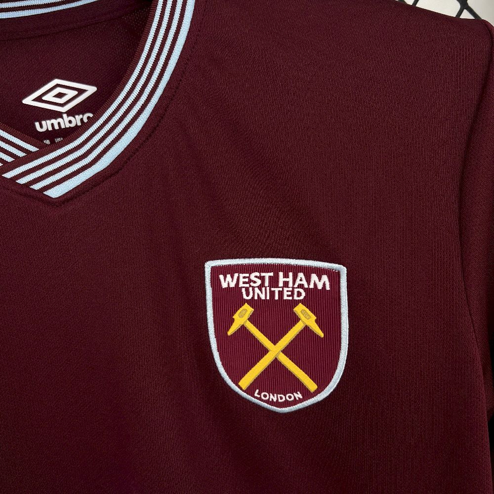 West Ham United Football Jersey Home Custom Shirt 2025-26 - Image 6